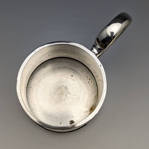 英国ヴィンテージ シルバープレート製マグカップ